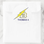 Thomas 4 runder aufkleber (Tasche)