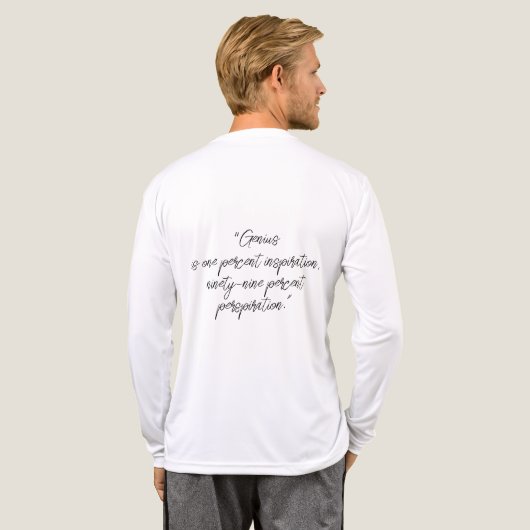 Thomas A Edison Tri-Blend Shirt (Voller Rücken)