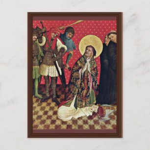Thomas-Altar-Fragment des rechten Außenflügels Sze Postkarte