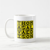 Thomas Alva Edison, American Inventor Kaffeetasse (Links)