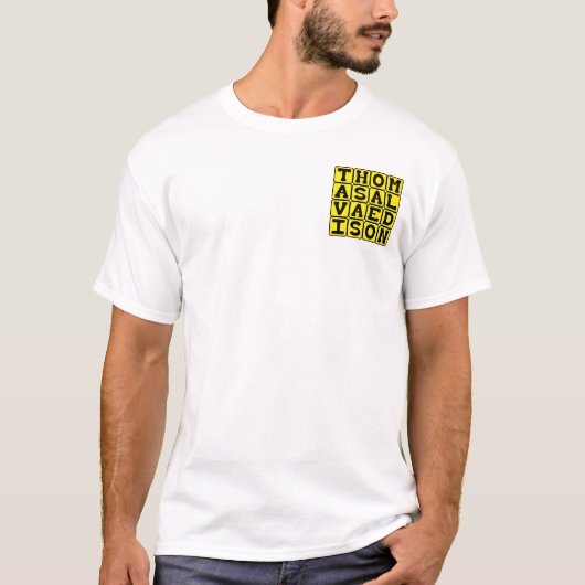 Thomas Alva Edison, American Inventor T-Shirt (Vorderseite)