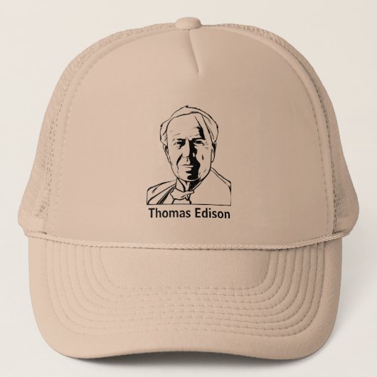 Thomas Alva Edison - Hut Truckerkappe (Vorderseite)