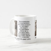 Thomas Alva Edison Kaffeetasse (Vorderseite Links)
