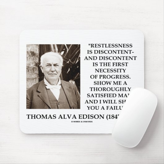 Thomas Alva Edison Mousepad (Mit Mouse)