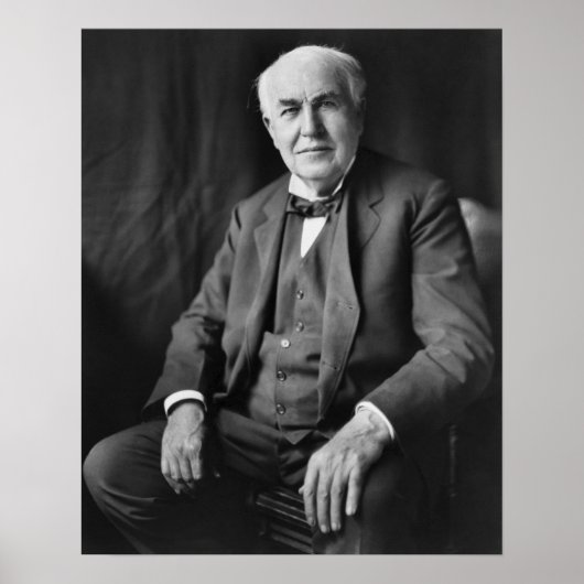 Thomas Alva Edison Portrait Poster (Vorne)