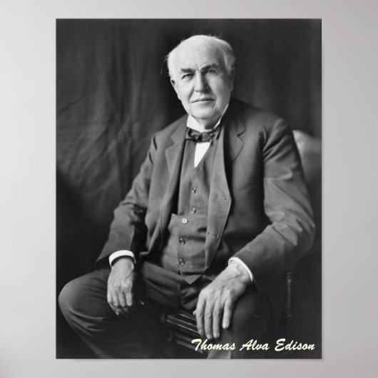Thomas Alva Edison Poster (Vorne)