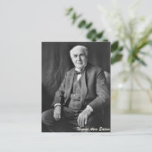 Thomas Alva Edison Postkarte (Stehend Vorderseite)