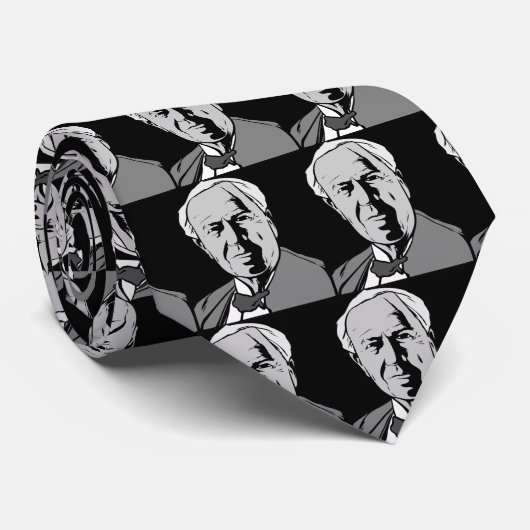 Thomas Alva Edison - wirkliches Genie Krawatte (Gerollt)