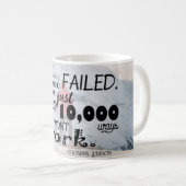 Thomas Alva Edison Zitat-einfache Tasse (VorderseiteRechts)