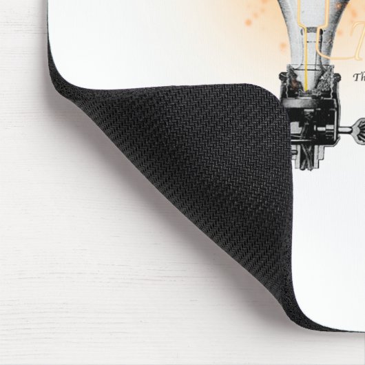 Thomas Alva Edison Zitat Mousepad (Ecke)