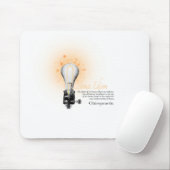 Thomas Alva Edison Zitat Mousepad (Mit Mouse)