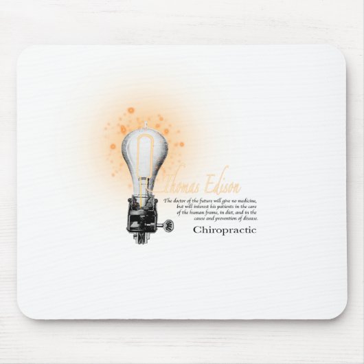 Thomas Alva Edison Zitat Mousepad (Vorne)