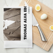 Thomas Alva Edison, zum des Fantasie-Stapels des Geschirrtuch (Viertel Falte)