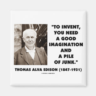 Thomas Alva Edison, zum des Fantasie-Stapels des Magnet