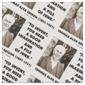 Thomas Alva Edison, zum des Fantasie-Stapels des Stoff (Nahaufnahme)