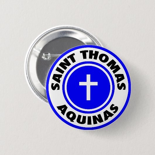 Thomas Aquinas Button (Vorne & Hinten)