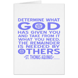 Thomas Aquinas God Give Light Blue