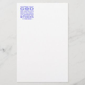 Thomas Aquinas God Give Light Blue Briefpapier