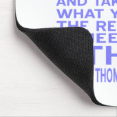 Thomas Aquinas God Give Light Blue Mousepad (Ecke)