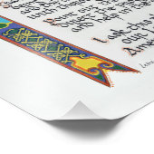 Thomas Aquinas StudentInnen-Gebet-Kalligrafie Fotodruck (Ecke)