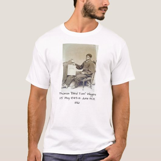 Thomas "blinder Tom" Wiggins, 1861 T-Shirt (Vorderseite)