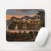 Thomas Chambers Blick auf den Hudson River im West Mousepad (Mit Mouse)