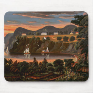 Thomas Chambers Blick auf den Hudson River im West Mousepad