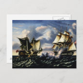 Thomas Chambers - Gefangennahme von H.B.M. Frigate Postkarte (Vorne/Hinten)