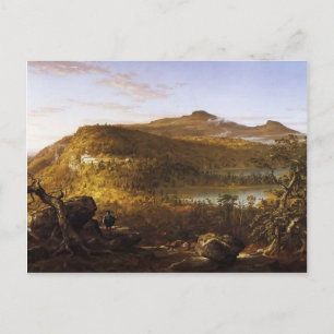 Thomas Cole-Ansicht des Zwei-Seen-Gebirgshauses Postkarte