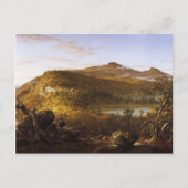 Thomas Cole-Ansicht des Zwei-Seen-Gebirgshauses Postkarte (Vorderseite)
