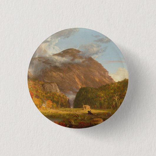 Thomas Cole Ausblick auf den Bergpass Button (Vorderseite)