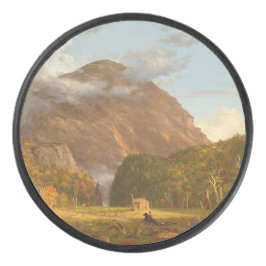 Thomas Cole Ausblick auf den Bergpass Eishockey Puck