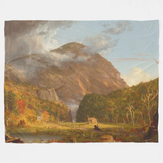 Thomas Cole Ausblick auf den Bergpass Fleecedecke (Vorderseite (Horizontal))