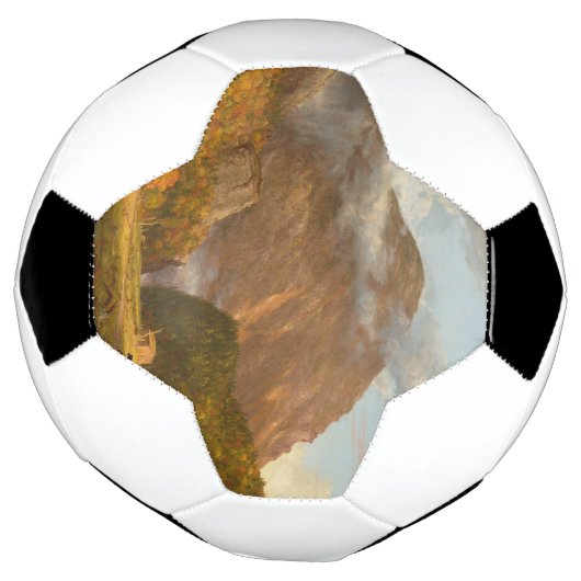 Thomas Cole Ausblick auf den Bergpass Fußball (Gedreht)