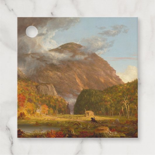 Thomas Cole Ausblick auf den Bergpass Geschenkanhänger (Vorderseite)