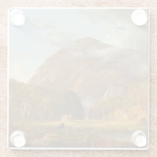 Thomas Cole Ausblick auf den Bergpass Glasuntersetzer (Rückseite)