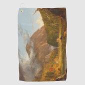 Thomas Cole Ausblick auf den Bergpass Golfhandtuch (Vorderseite)