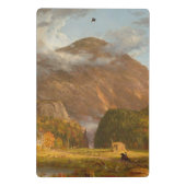 Thomas Cole Ausblick auf den Bergpass Mini Klemmbrett (Rückseite)