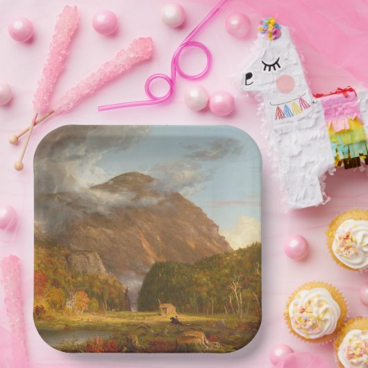 Thomas Cole Ausblick auf den Bergpass Pappteller (Party)