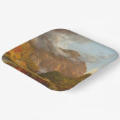 Thomas Cole Ausblick auf den Bergpass Pappteller (Gewinkelt)