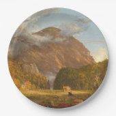 Thomas Cole Ausblick auf den Bergpass Pappteller (Vorderseite)