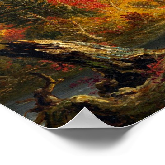 Thomas Cole Ausblick auf den Bergpass Poster (Ecke)