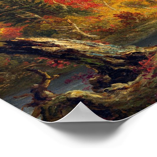 Thomas Cole Ausblick auf den Bergpass Poster (Ecke)