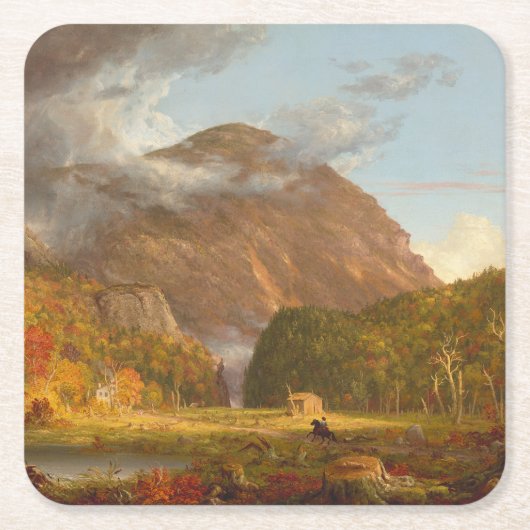 Thomas Cole Ausblick auf den Bergpass Rechteckiger Pappuntersetzer (Vorderseite)