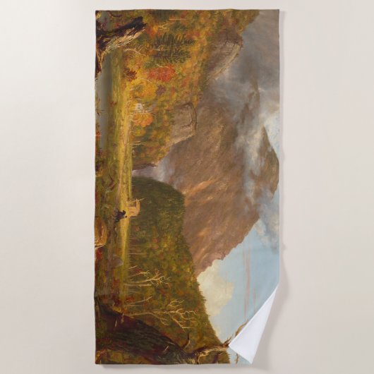 Thomas Cole Ausblick auf den Bergpass Strandtuch (Vorderseite)