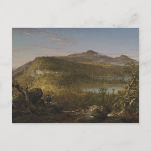 Thomas Cole - Blick auf die beiden Seen und Berge Postkarte