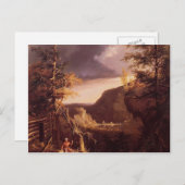 Thomas Cole - Daniel Boone sitzt an der Tür Postkarte (Vorne/Hinten)