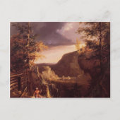 Thomas Cole - Daniel Boone sitzt an der Tür Postkarte (Vorderseite)