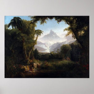 Thomas Cole Der Garten von Eden Poster