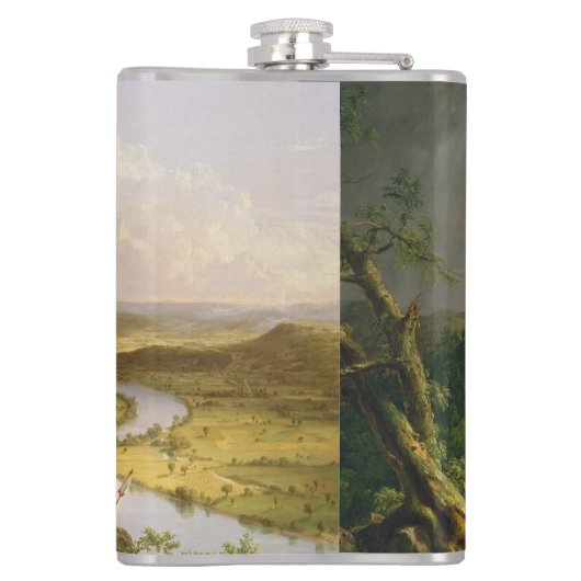 Thomas Cole der Oxbow Der Connecticut-Fluss Flachmann (Rückseite)